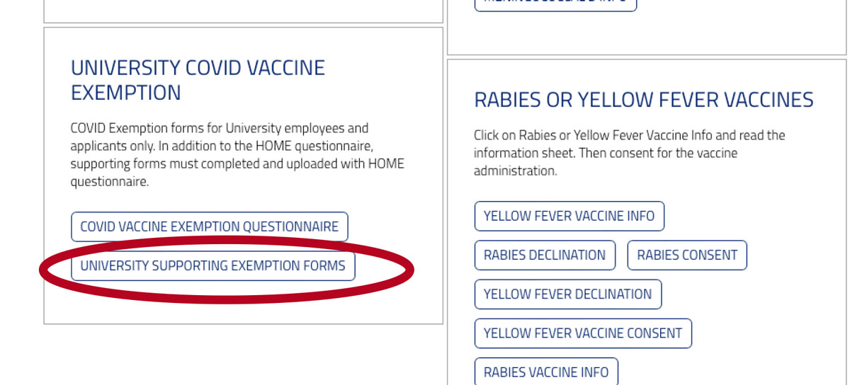 Vaccine Exemption Emory University Atlanta GA