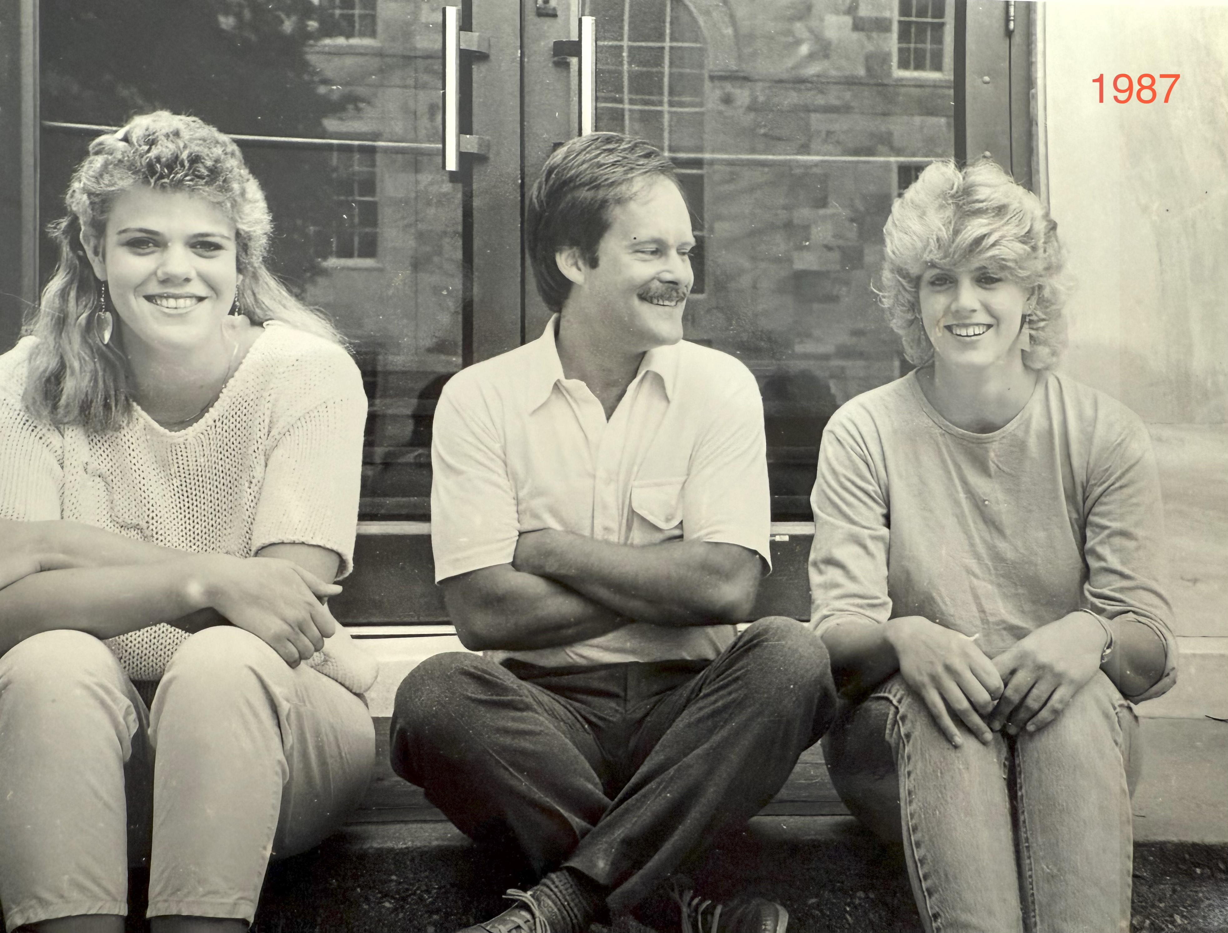 Laura with lab mates