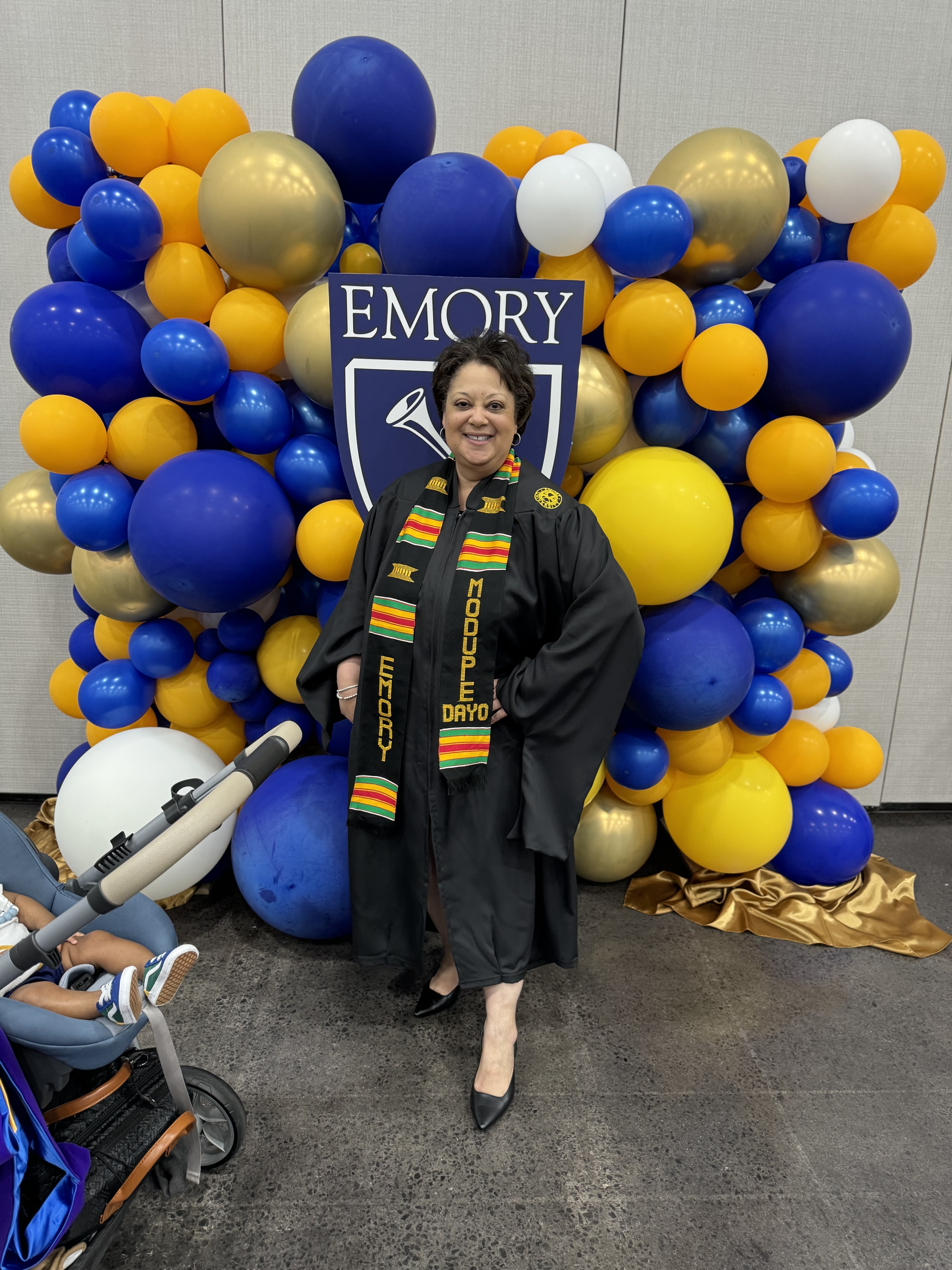 Lynn at a graduation