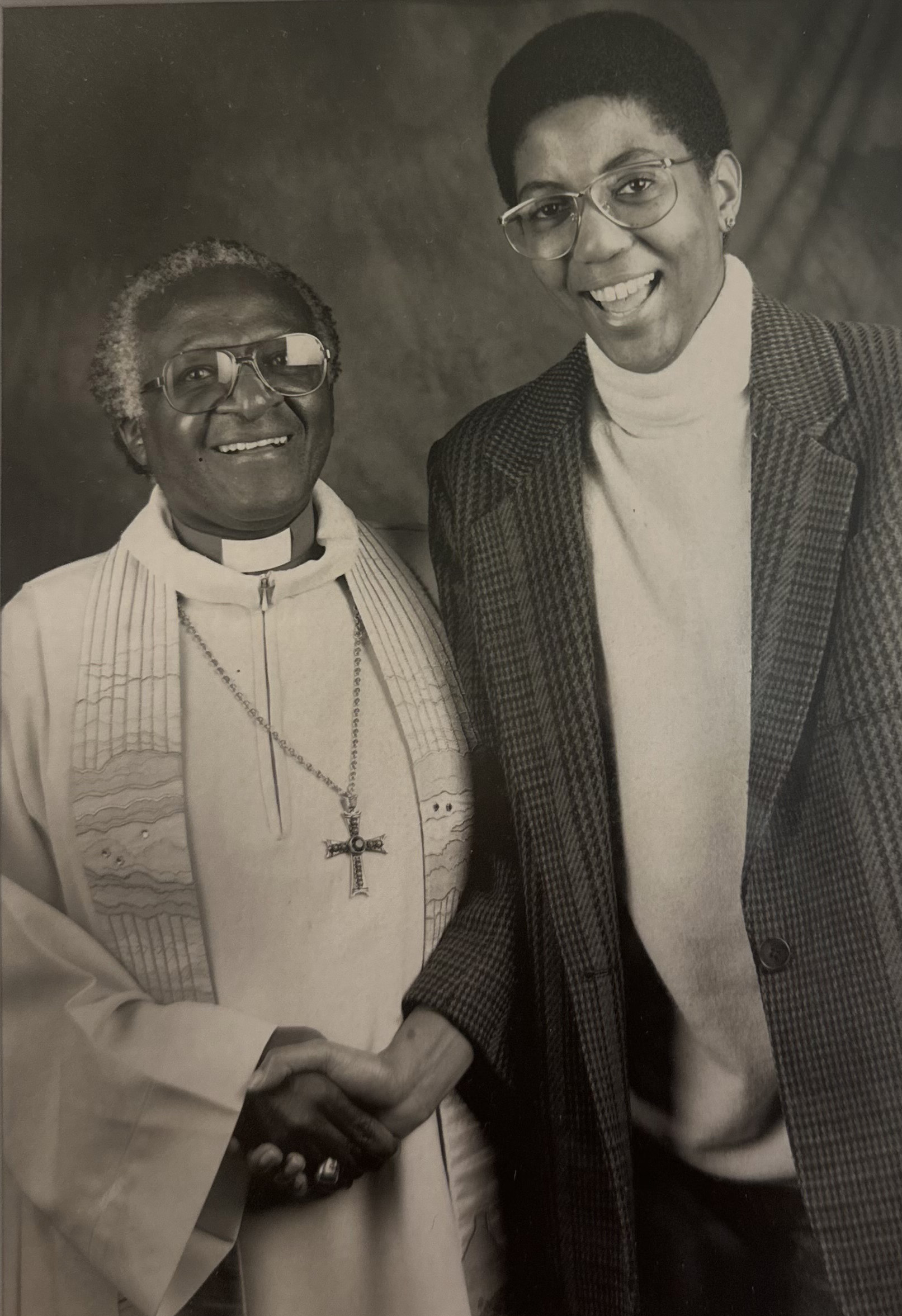 Peta with Archbishop Desmond Tutu